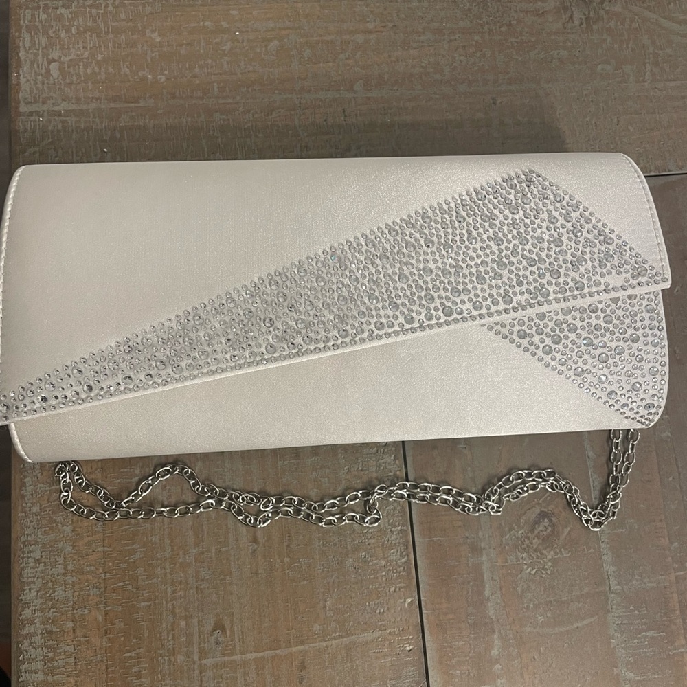 :Satin Ivory Purse